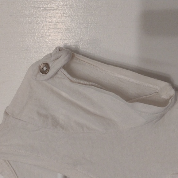 Set of Two Express White Cotton Modal T-shirts Size XS - Picture 6 of 10
